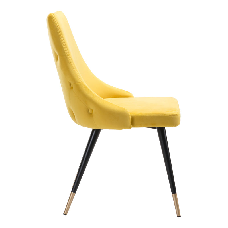 Zuo Piccolo 101091 Dining Chair - Yellow IMAGE 2
