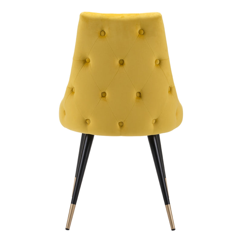 Zuo Piccolo 101091 Dining Chair - Yellow IMAGE 4