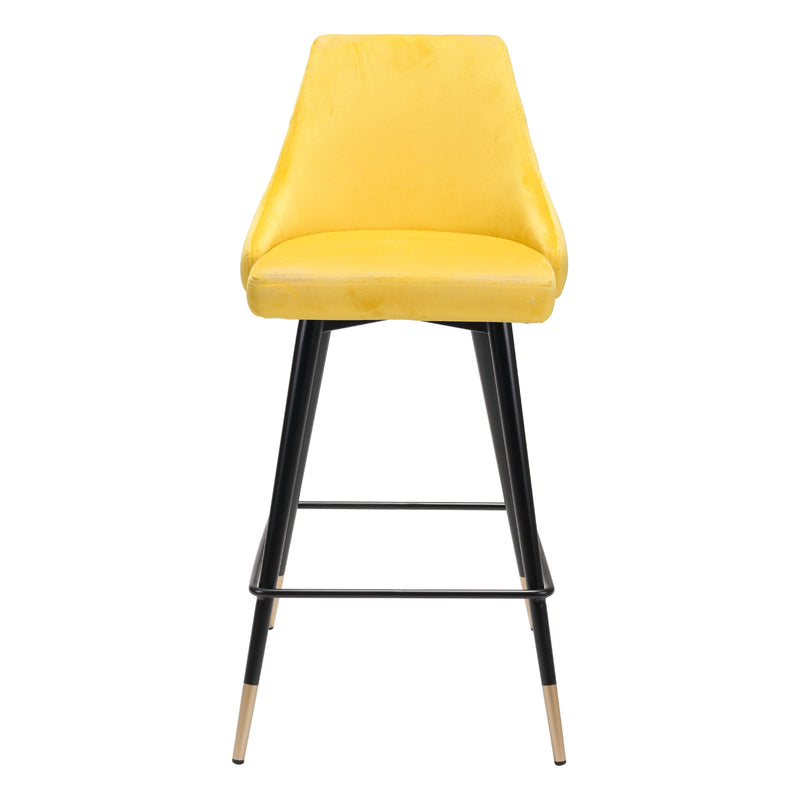 Zuo Piccolo 101095 Counter Stool - Yellow IMAGE 3