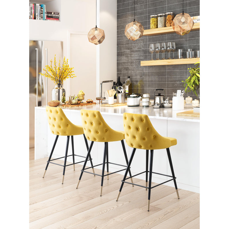Zuo Piccolo 101095 Counter Stool - Yellow IMAGE 7