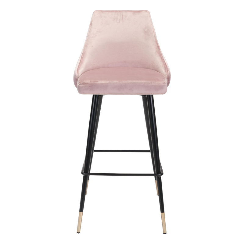 Zuo Piccolo 101096 Barstool - Pink IMAGE 3