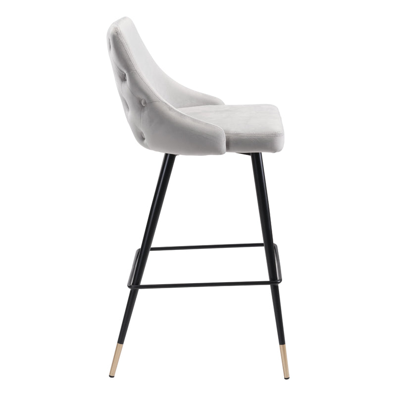 Zuo Piccolo 101097 Barstool - Grey IMAGE 2