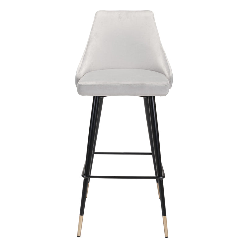 Zuo Piccolo 101097 Barstool - Grey IMAGE 3