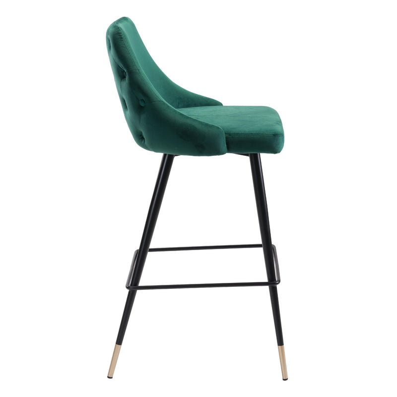 Zuo Piccolo 101098 Barstool - Green IMAGE 2