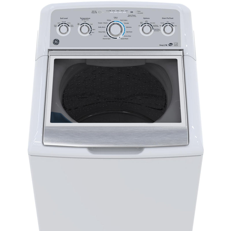 GE Top Loading Washer with Stainless Steel Basket GTW575BMMWS IMAGE 4
