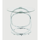  Coaster Furniture Warren 722373 3-piece Oval Glass Top Coffee Table Set - Chrome IMAGE 7