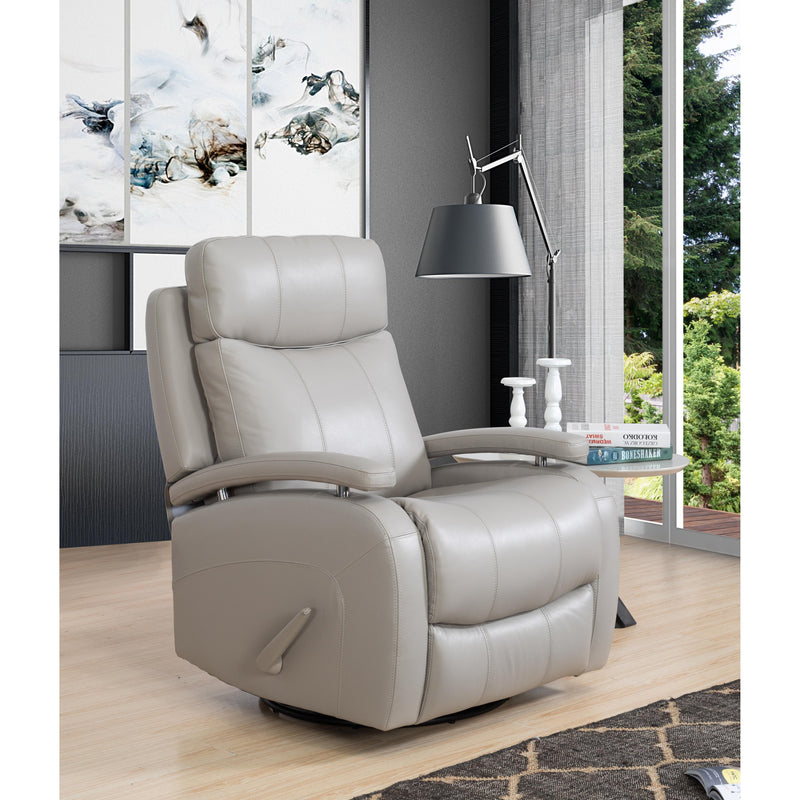 Barcalounger Duffy Recliner swivel Glider Leather Match Recliner 8-3610-3701-91 IMAGE 5