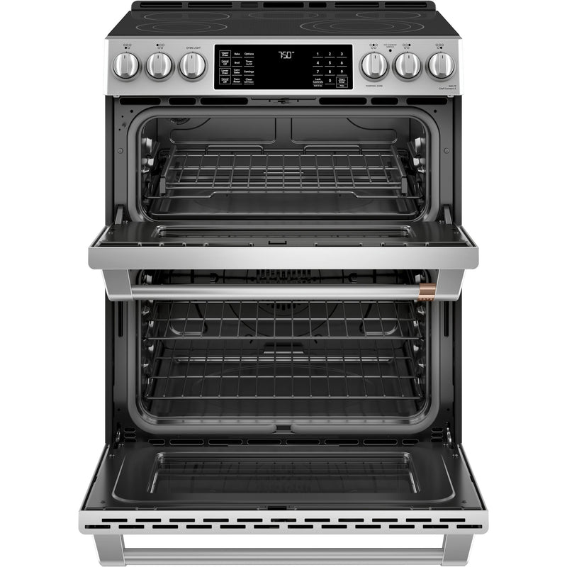 Café 30-inch Slide-in Electric Range with Convection CES750P2MS1 IMAGE 4