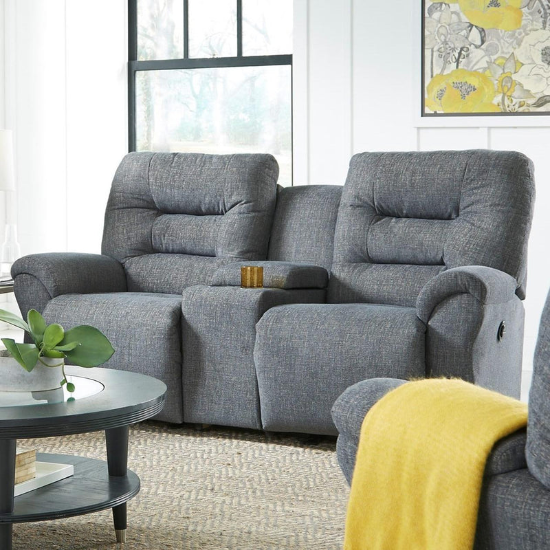 Best Home Furnishings Unity Reclining Fabric Loveseat with Console L730CC7 18622 IMAGE 3