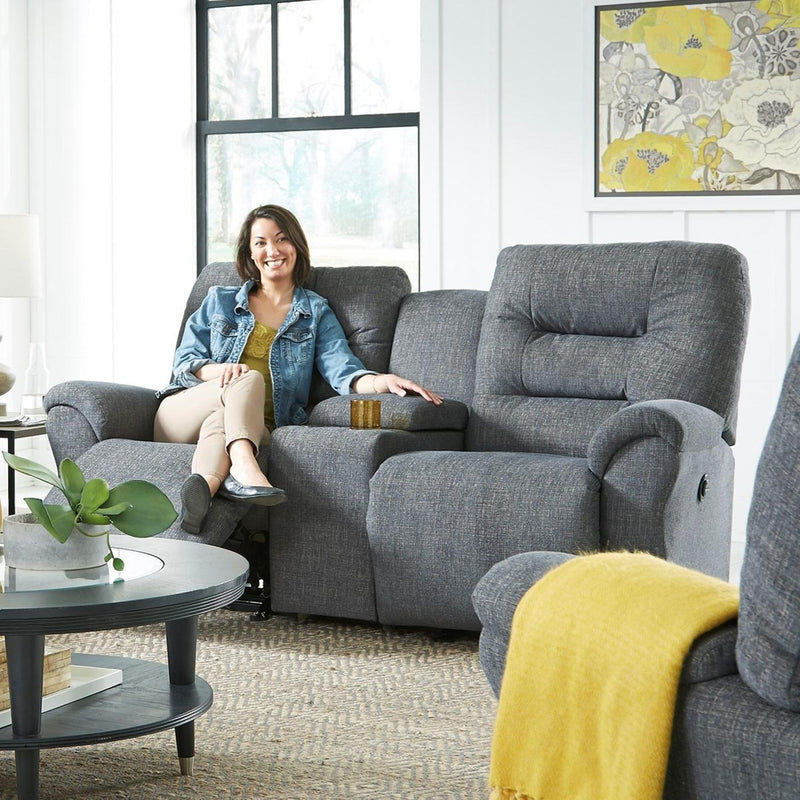 Best Home Furnishings Unity Reclining Fabric Loveseat with Console L730CC7 18622 IMAGE 4