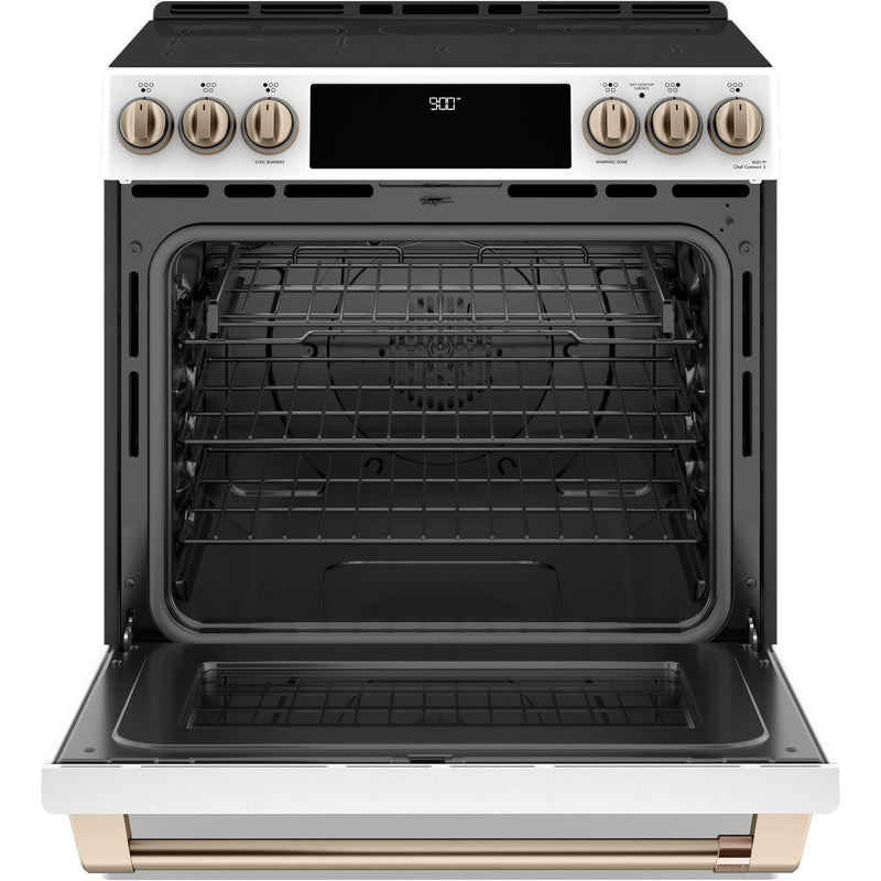 Café 30-inch Slide-in Induction Range with Warming Drawer CHS900P4MW2 IMAGE 3
