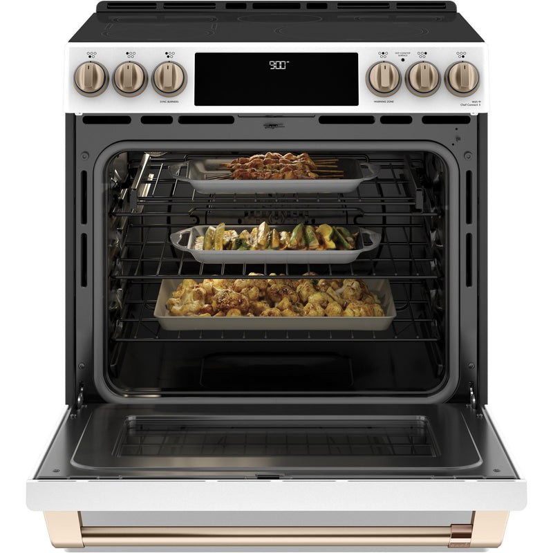 Café 30-inch Slide-in Induction Range with Warming Drawer CHS900P4MW2 IMAGE 5