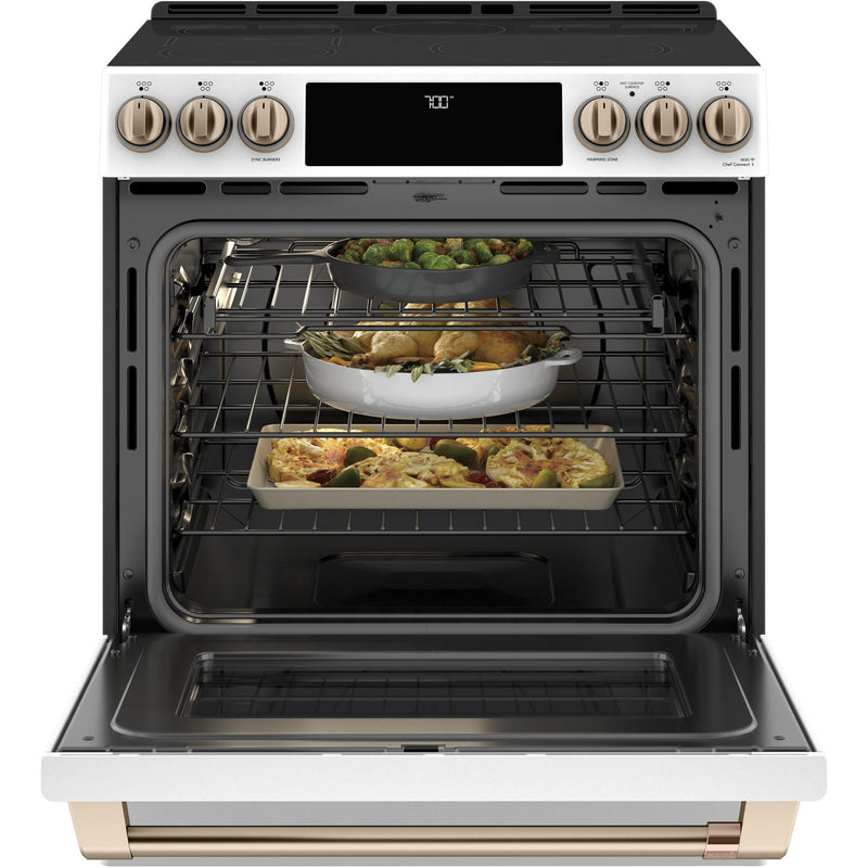Café 30-inch Slide-in Electric Range with Warming Drawer CES700P4MW2 IMAGE 5