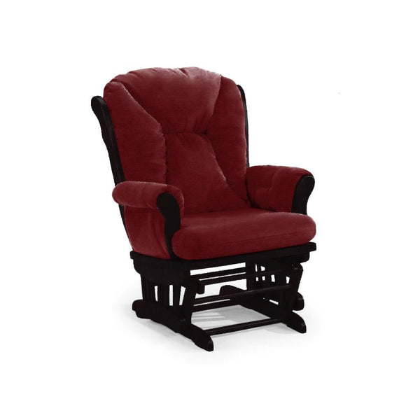 Best Home Furnishings Manuel Glider Fabric Chair Manuel C4057/C0050GP Glider Rocker With Ottoman - Cranberry IMAGE 1