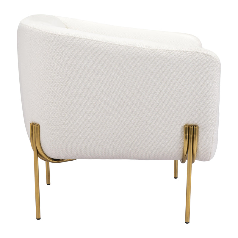 Zuo Micaela 101258 Armchair - Ivory IMAGE 2
