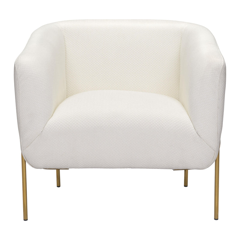 Zuo Micaela 101258 Armchair - Ivory IMAGE 3