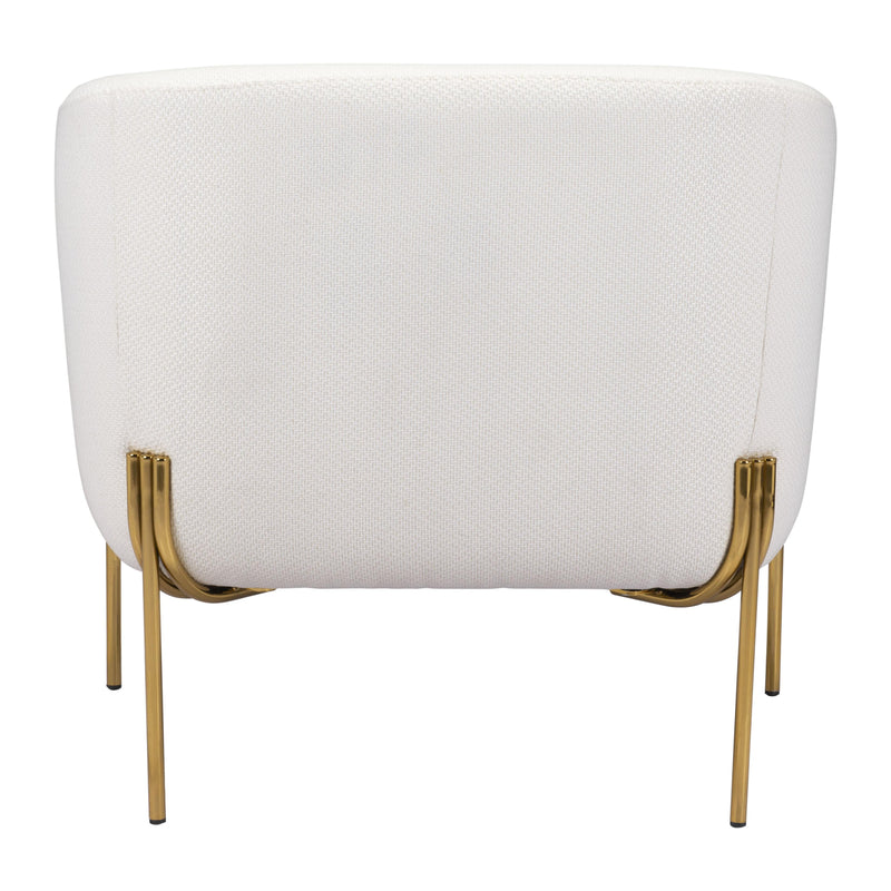 Zuo Micaela 101258 Armchair - Ivory IMAGE 4