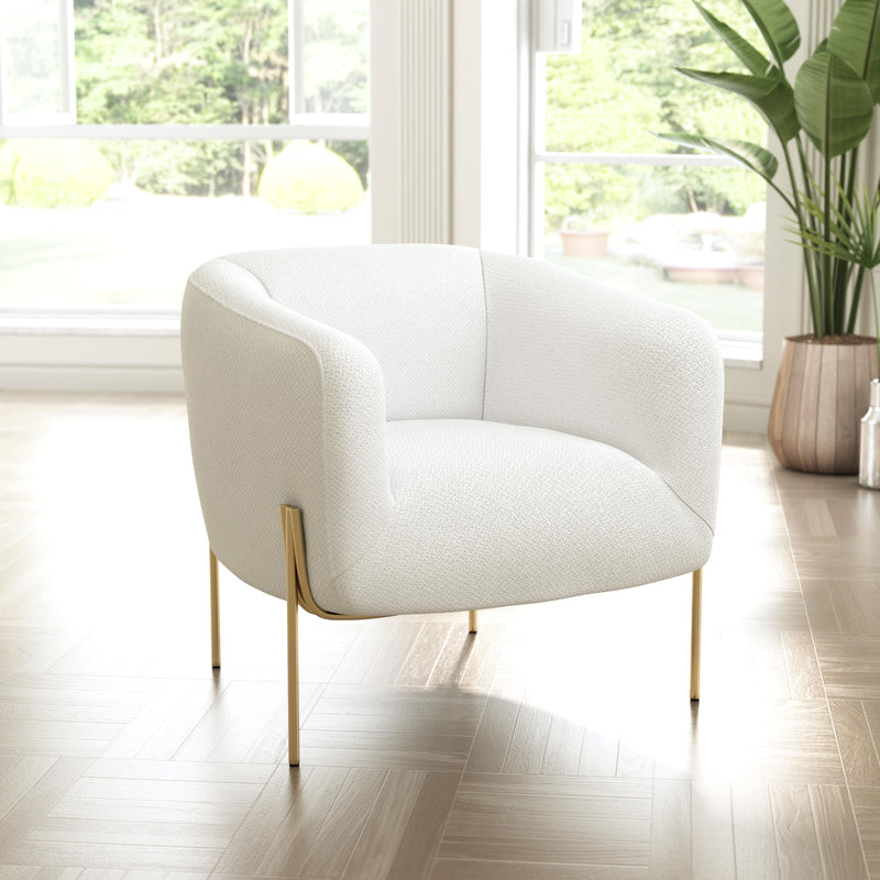 Zuo Micaela 101258 Armchair - Ivory IMAGE 8