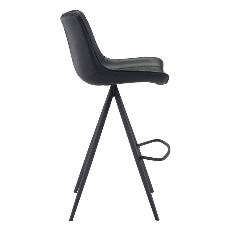 Zuo Aki 101289 Barstool - Black IMAGE 2