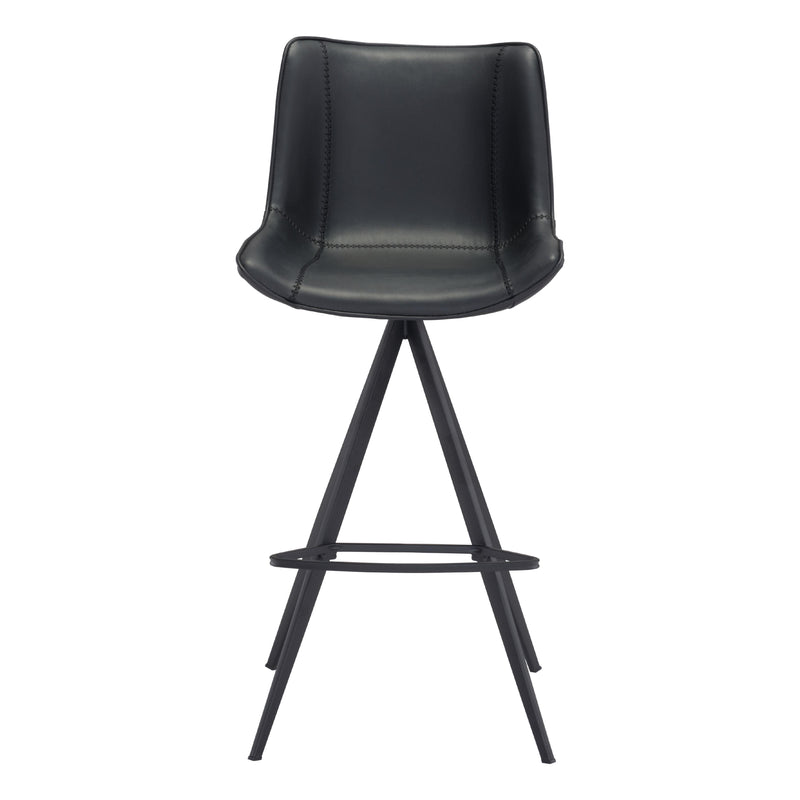 Zuo Aki 101289 Barstool - Black IMAGE 3