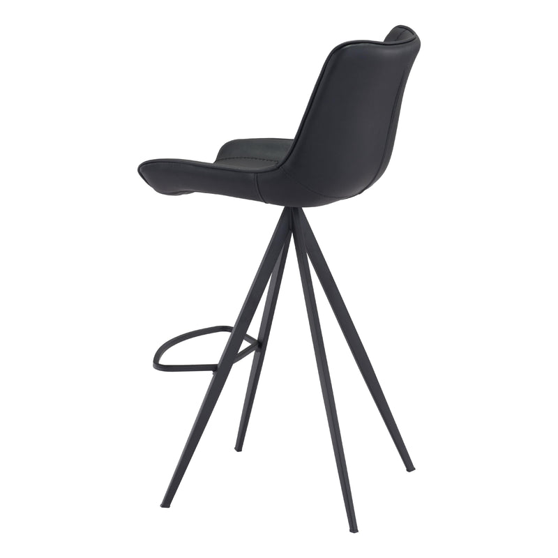 Zuo Aki 101289 Barstool - Black IMAGE 5