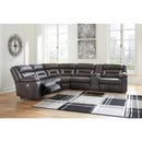  Signature Design by Ashley Kincord Power Reclining Leather Look 4 pc Sectional 1310458/1310446/1310477/1310473 IMAGE 3