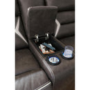  Signature Design by Ashley Kincord Power Reclining Leather Look 4 pc Sectional 1310458/1310446/1310477/1310473 IMAGE 4