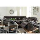  Signature Design by Ashley Kincord Power Reclining Leather Look 4 pc Sectional 1310458/1310446/1310477/1310473 IMAGE 9