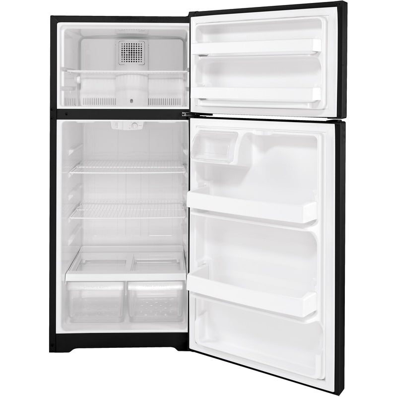 GE 16.6 cu. ft. Top-Freezer Refrigerator GTE17DTNRBB IMAGE 2
