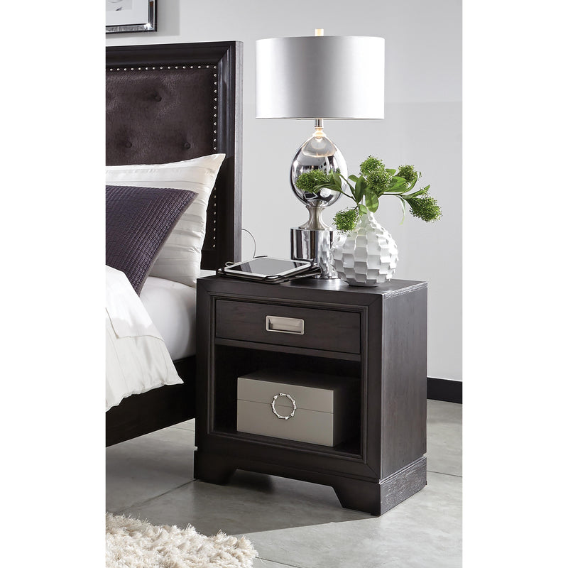 Aspen Home Front Street 1-Drawer Nightstand IFS-451-BLC IMAGE 2