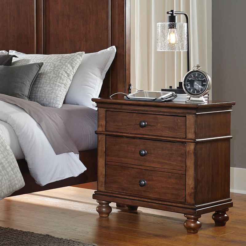 Aspen Home Oxford 2-Drawer Nightstand I07-450-WBR IMAGE 2
