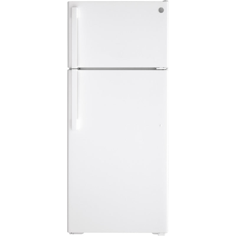 GE 17.5 cu. ft. Top Freezer Refrigerator with Factory-Installed Icemaker GIE18DTNRWW IMAGE 1