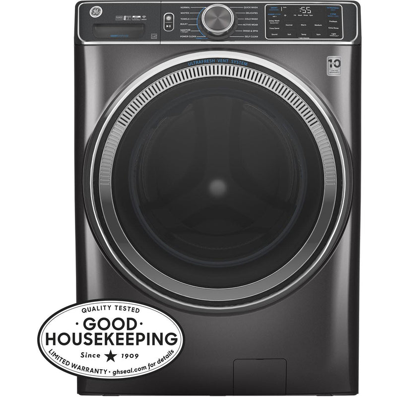 GE 5.0 cu.ft. Front Loading Washer with SmartDispense™ GFW850SPNDG IMAGE 1