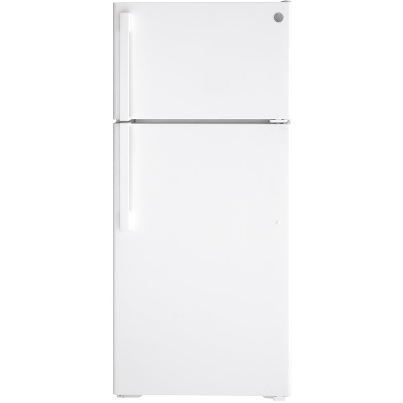 GE 28-inch, 16.6 cu. ft. Top-Freezer Refrigerator GTS17DTNRWW IMAGE 1