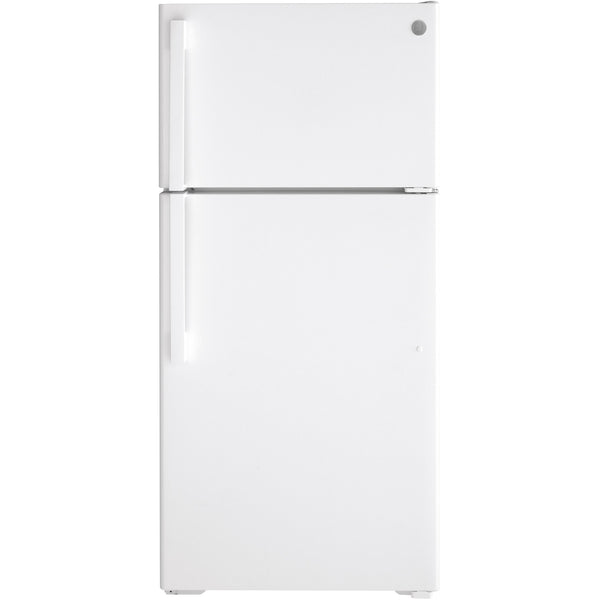 GE 28-inch, 15.6 cu. ft. Top-Freezer Refrigerator GTS16DTNRWW IMAGE 1
