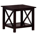 5909 Coaster Rachelle 3-Piece Occasional Table Set Deep Merlot