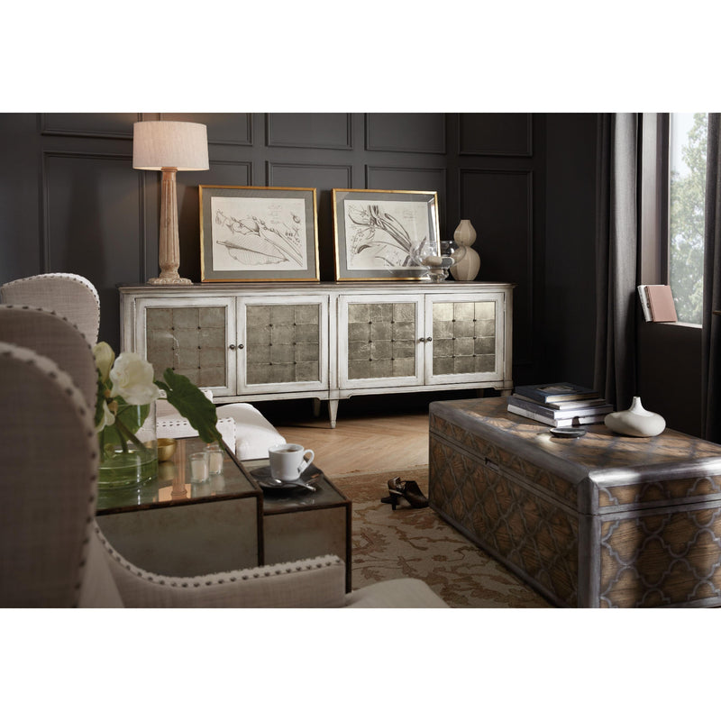 Hooker Furniture 1610-85006-WH Melange Four-Door Credenza IMAGE 3