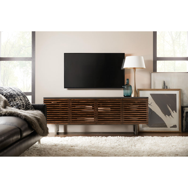 Hooker Furniture 5657-55478-MWD Solstice 78in Entertainment Console IMAGE 3