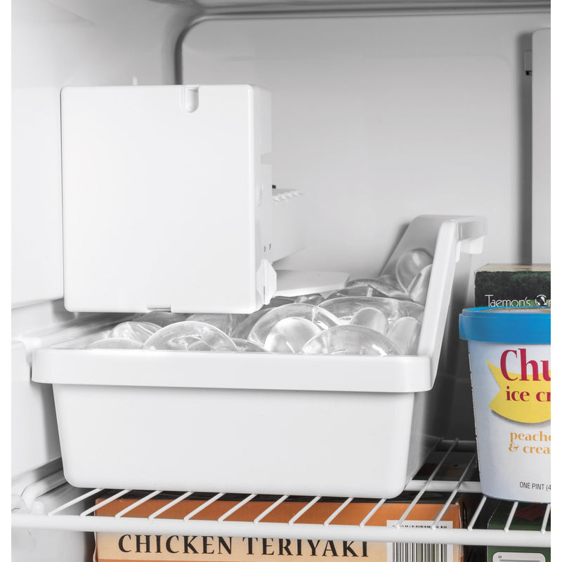 GE 28-inch, 17.5 cu.ft. Top Freezer Refrigerator with Interior Icemaker GIE18GTNRWW IMAGE 5