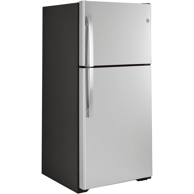 GE 33-inch, 21.9 cu.ft. Freestanding Top Freezer Refrigerator with Upfront Fresh Food Temperature Controls GTS22KSNRSS IMAGE 2