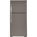 GE 33-inch, 21.9 cu.ft. Freestanding Top Freezer Refrigerator with Upfront Fresh Food Temperature Controls GTS22KMNRES IMAGE 1