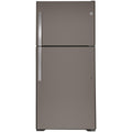 GE 30-inch, 19.1 cu.ft. Freestanding Top Freezer Refrigerator with LED Lighting GTS19KMNRES IMAGE 1