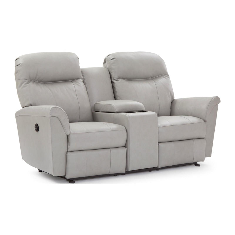 Best Home Furnishings Caitlin Reclining Leather Loveseat with Console L420CQ4 75503L IMAGE 2