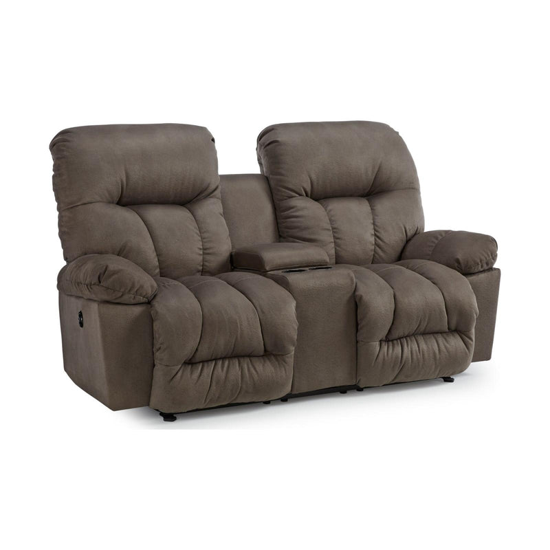 Best Home Furnishings Retreat Reclining Fabric Loveseat with Console L800RC7 24109D IMAGE 2