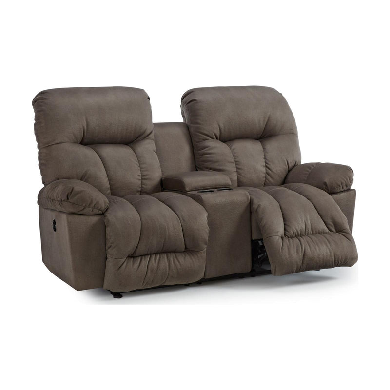 Best Home Furnishings Retreat Reclining Fabric Loveseat with Console L800RC7 24109D IMAGE 3