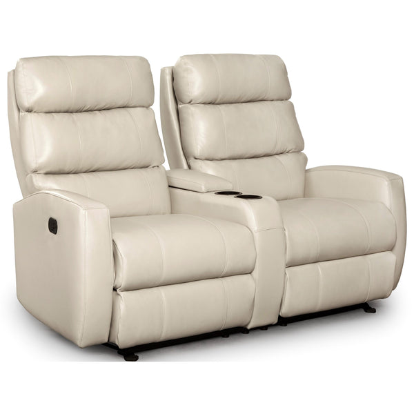 Best Home Furnishings Hillarie Power Reclining Leather Loveseat with Console L615CQ4 42617BL IMAGE 1