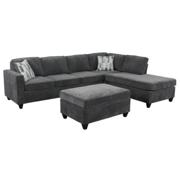 Coaster Furniture Mccord 509348 Rectangular Upholstered Ottoman - Dark Grey IMAGE 1