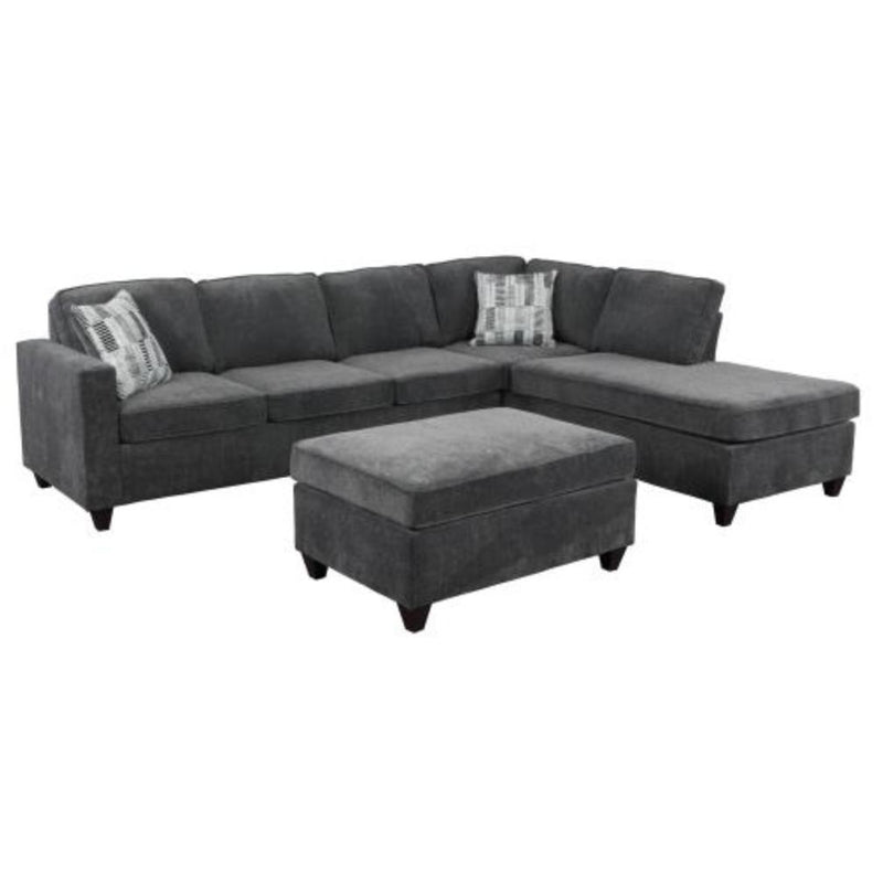 Coaster Furniture Mccord 509348 Rectangular Upholstered Ottoman - Dark Grey IMAGE 1