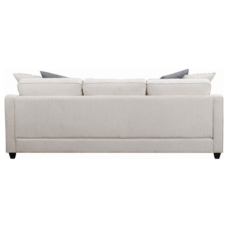  Coaster Furniture Mcloughlin 501840 Upholstered Sloped Arm Sectional Sofa - Platinum IMAGE 4