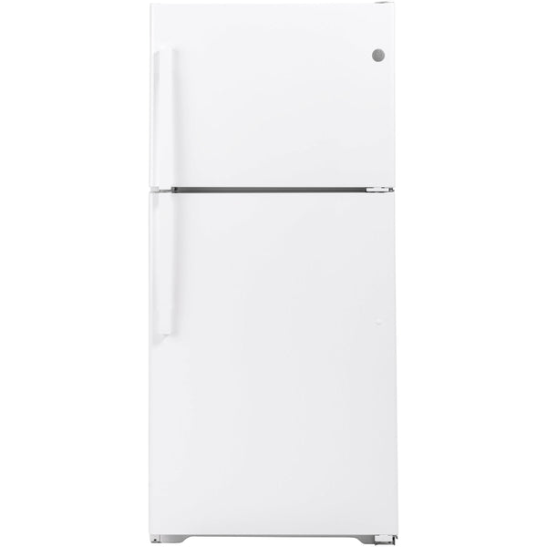 GE 30-inch, 19.2 cu.ft. Freestanding Top Freezer Refrigerator with LED Lighting GTS19KGNRWW IMAGE 1
